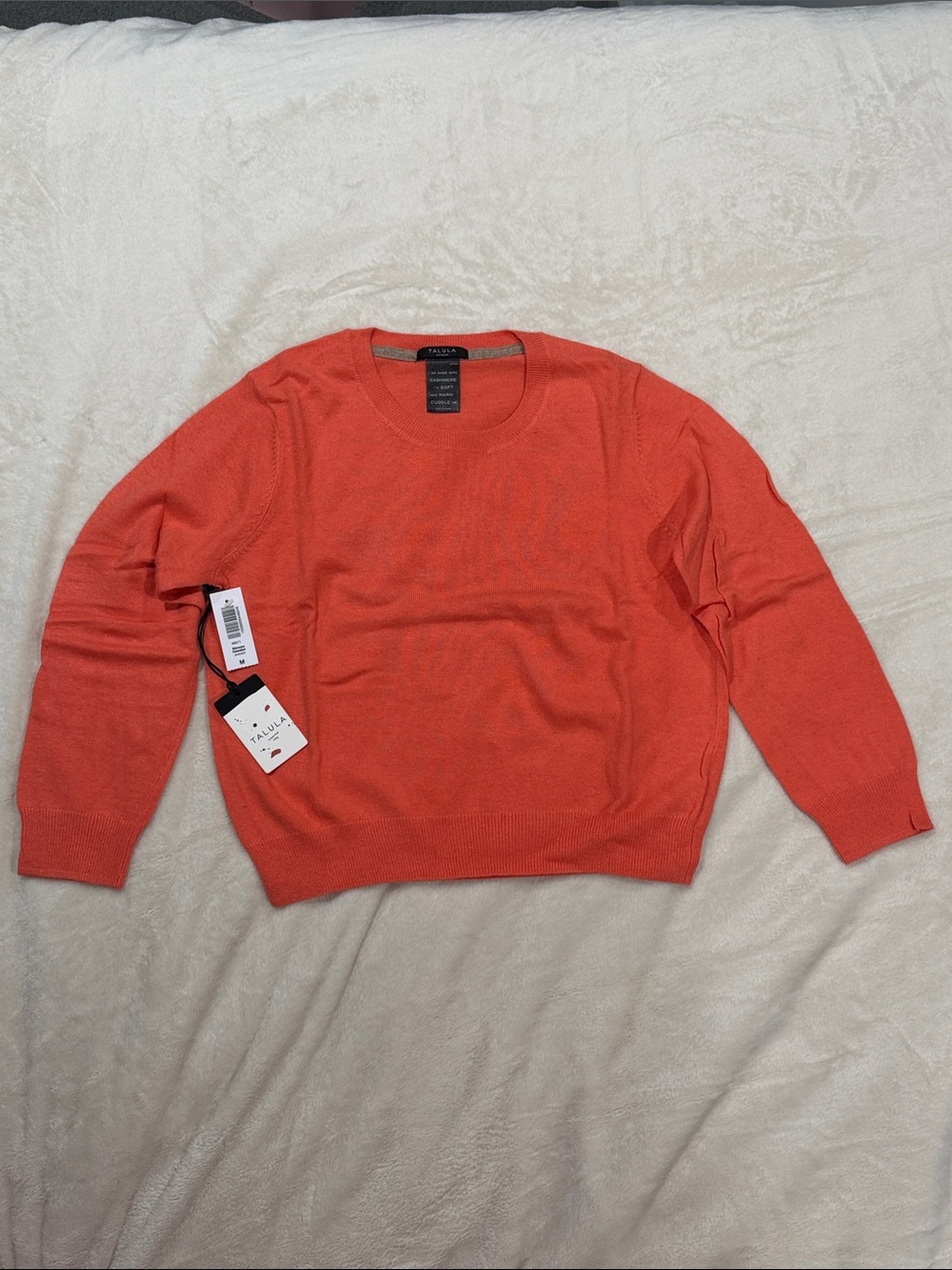 Aritzia Crewneck Sweater in Coral